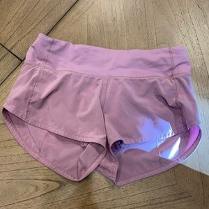 Lululemon Speed Up shorts size 2 light purple